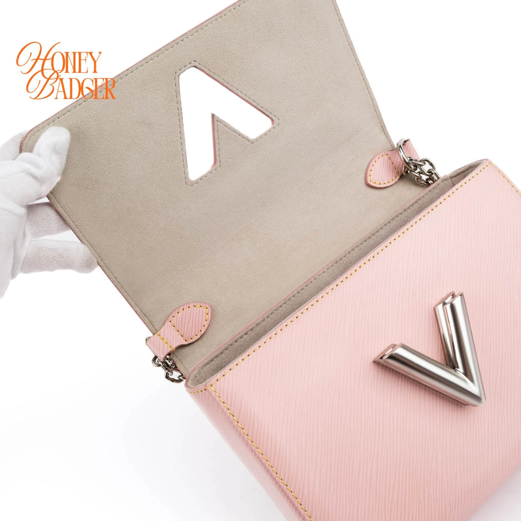 Louis Vuitton Twist MM Epi Leather 2WAY Handbag Pink Gold Hardware