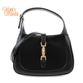 Gucci Jackie 1961 Mini Shoulder Bag Smooth Calfskin Black Gold Hardware Rank S