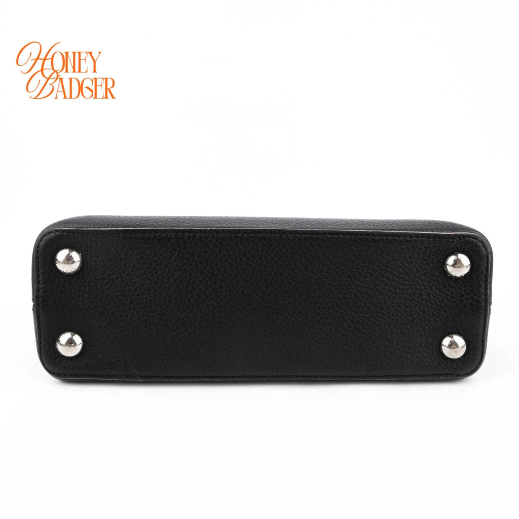 Louis Vuitton Capucines BB Leather Black Rank A