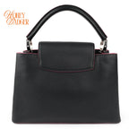 Louis Vuitton Capucines BB Taurillon Leather Navy Pink Edge Rank A