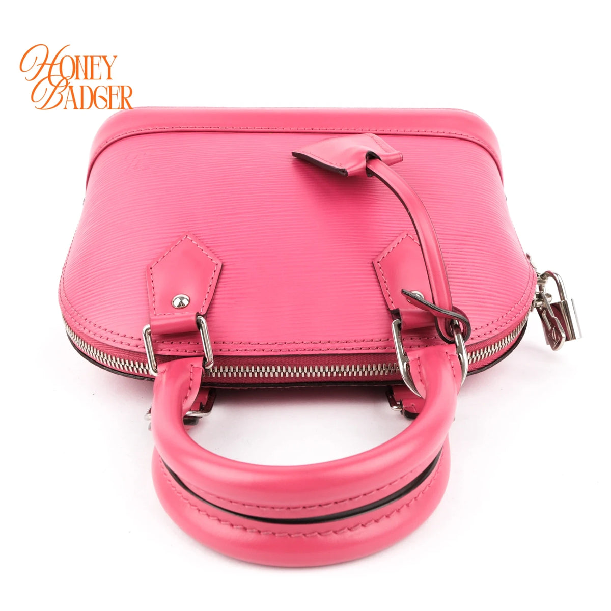 Louis Vuitton Alma BB Fuchsia Epi Leather 2-Way Bag Rank A