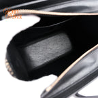 Celine Luggage Nano Tweed Black Leather 2-Way Bag Rank AB