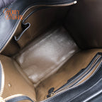 Celine Mini Luggage Tri-Color Nubuck & Calfskin Royal Blue Grey Black Gold Hardware Rank AB
