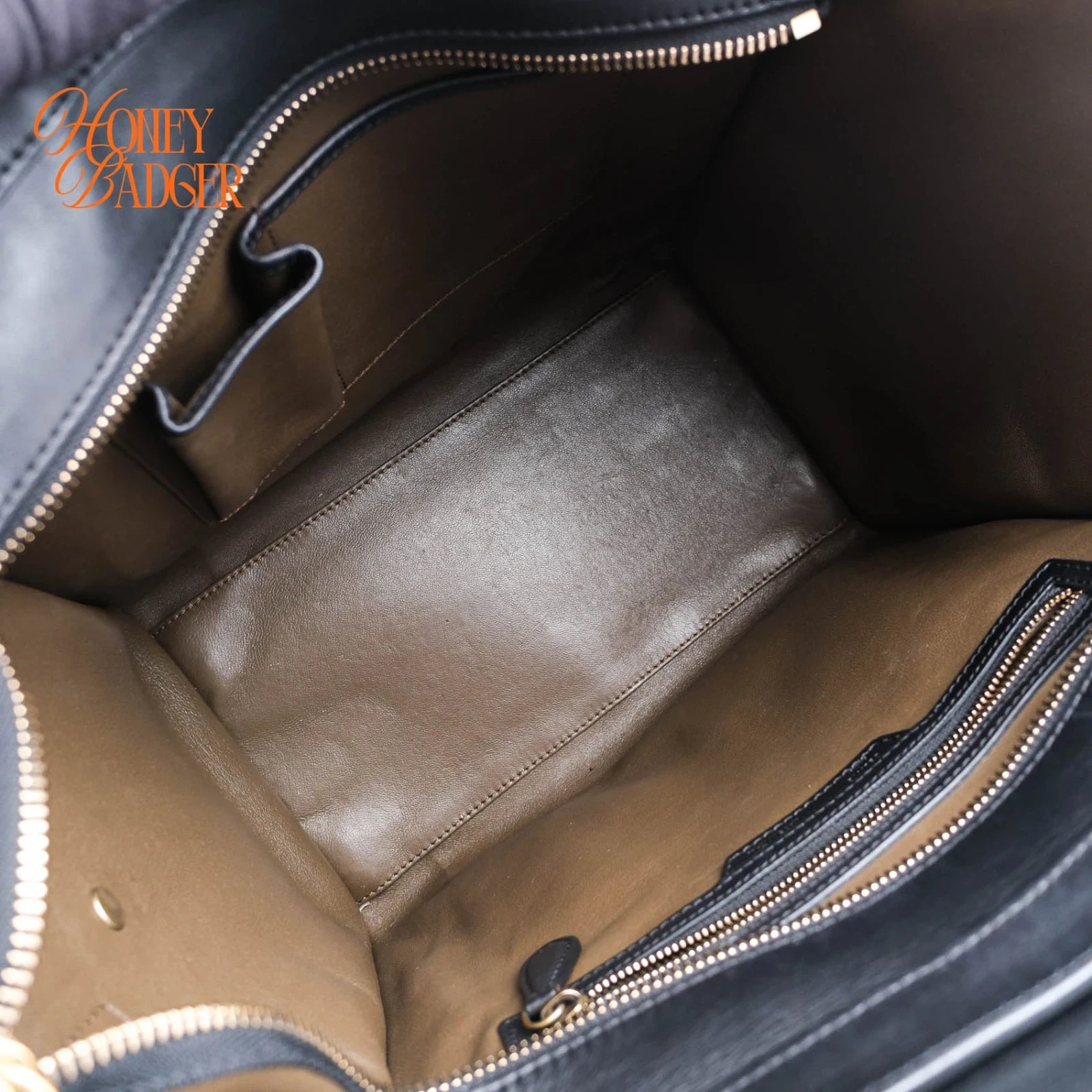 Celine Mini Luggage Tri-Color Nubuck & Calfskin Royal Blue Grey Black Gold Hardware Rank AB