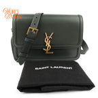 Saint Laurent Solferino Leather Green Rank A