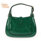 Gucci Jackie 1961 Mini Chain Shoulder Bag Green Patent Leather 699651