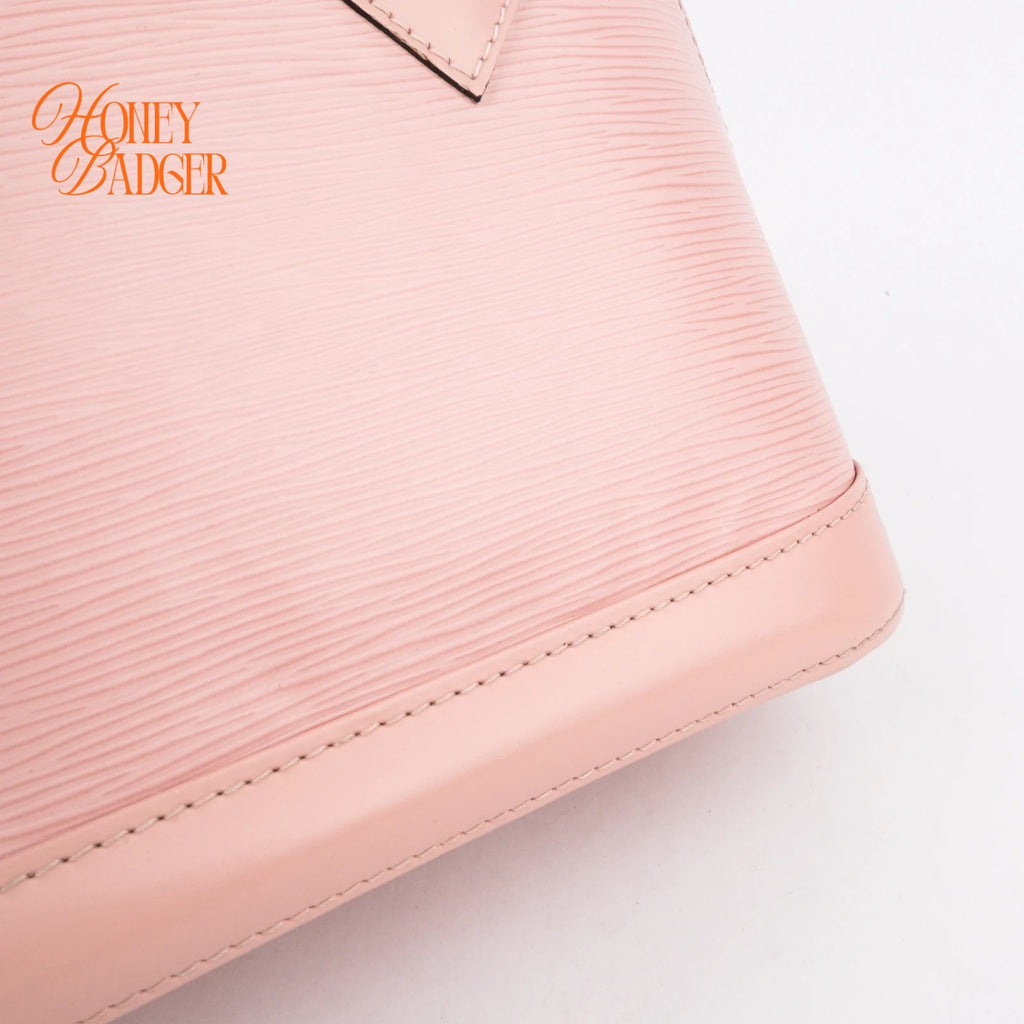 Louis Vuitton Alma BB Epi Leather Rose Ballerine Rank AB