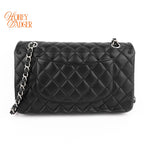 Chanel Classic Flap Medium Black Lambskin Rank A
