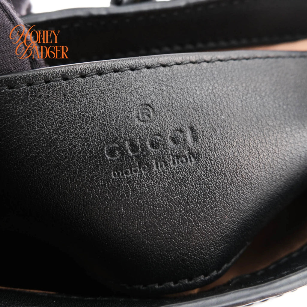 Gucci Jackie 1961 Mini Patent Leather Black Gold Hardware Rank S