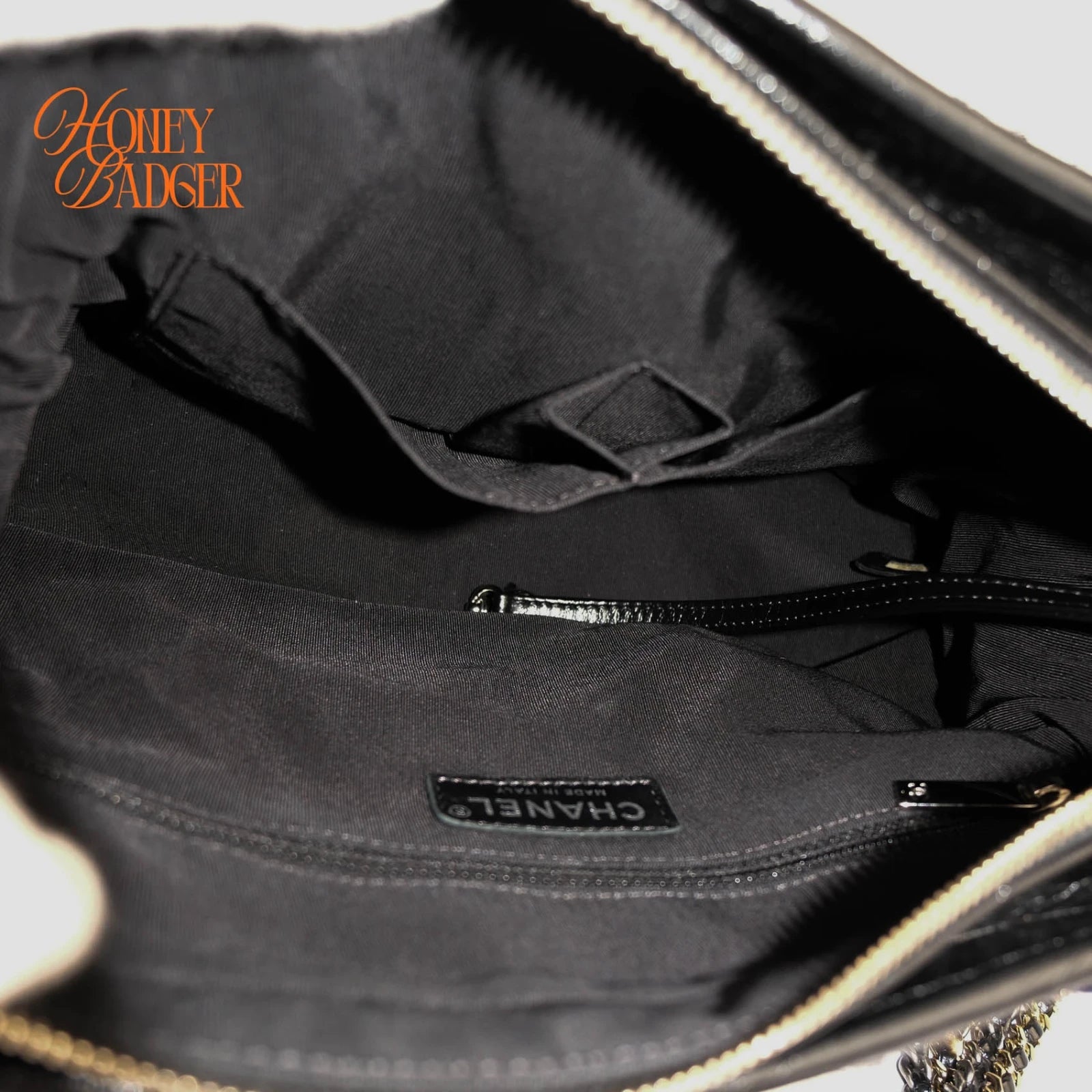 Chanel Gabrielle de Chanel Hobo Medium Tweed Navy Black