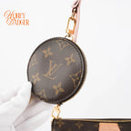 Louis Vuitton Multi Pochette Accessoires in Monogram with pink strap, Grade A condition.