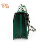 Gucci Dionysus Small Shoulder Bag Calfskin Emerald Green Two-Tone Hardware Rank A