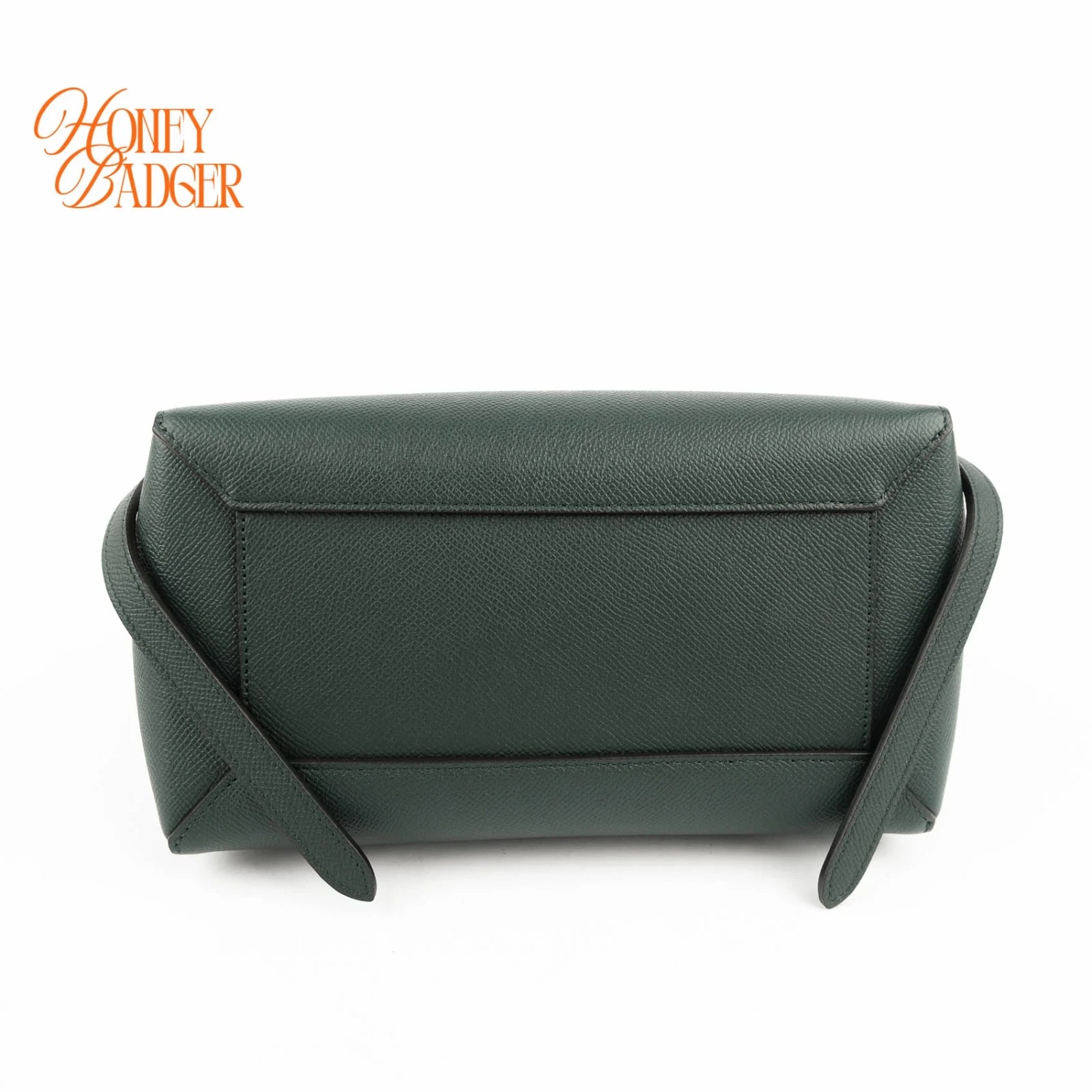 Celine Belt Bag Medium Dark Green Leather Grade A