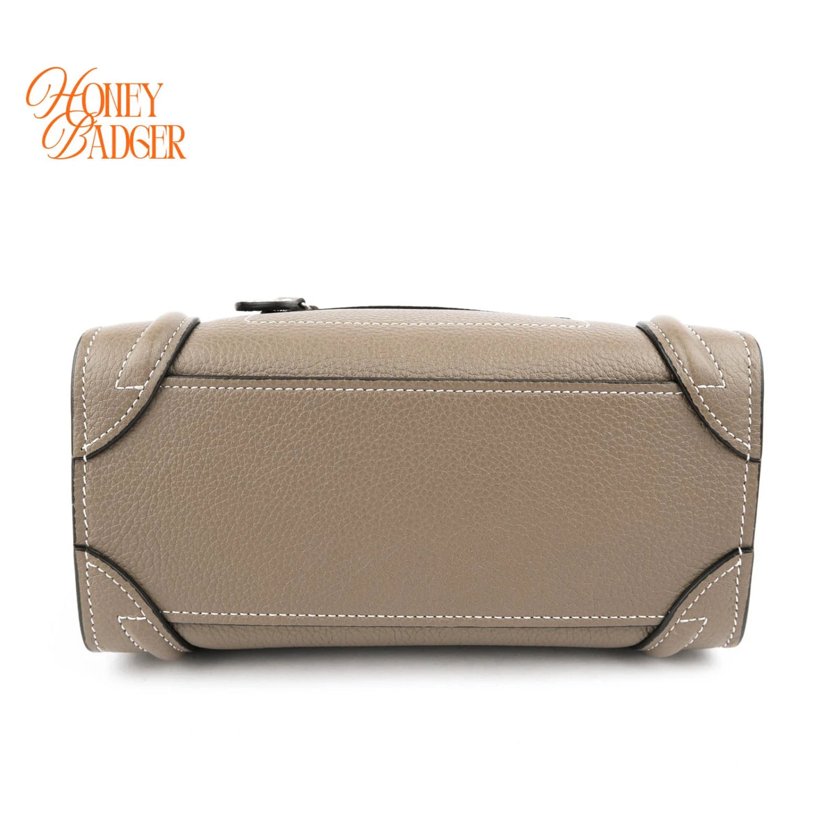 Celine Luggage Nano Drummed Calfskin Souris Rank A