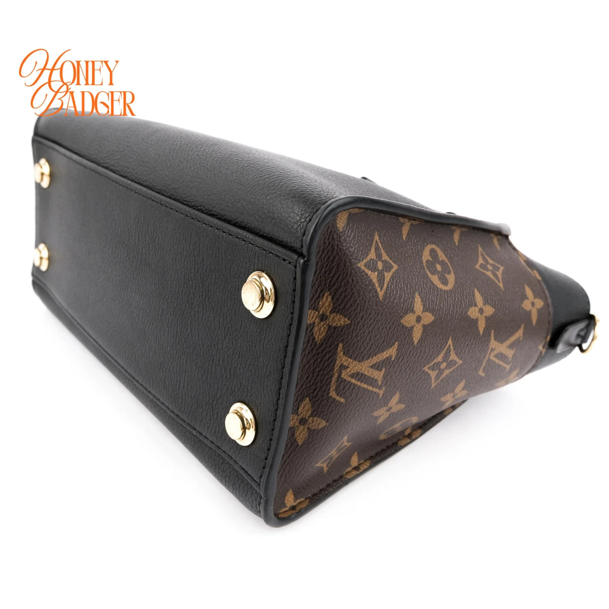 Louis Vuitton On My Side PM Calf Leather/Monogram Black Rank A