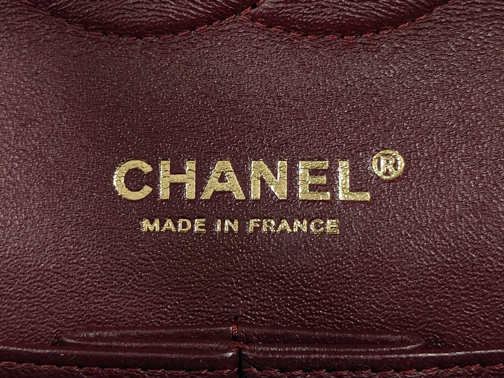 Chanel Matelasse 25 Double Flap Double Chain Leather Black Rank AB
