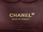 Chanel Matelasse 25 Double Flap Double Chain Leather Black Rank AB