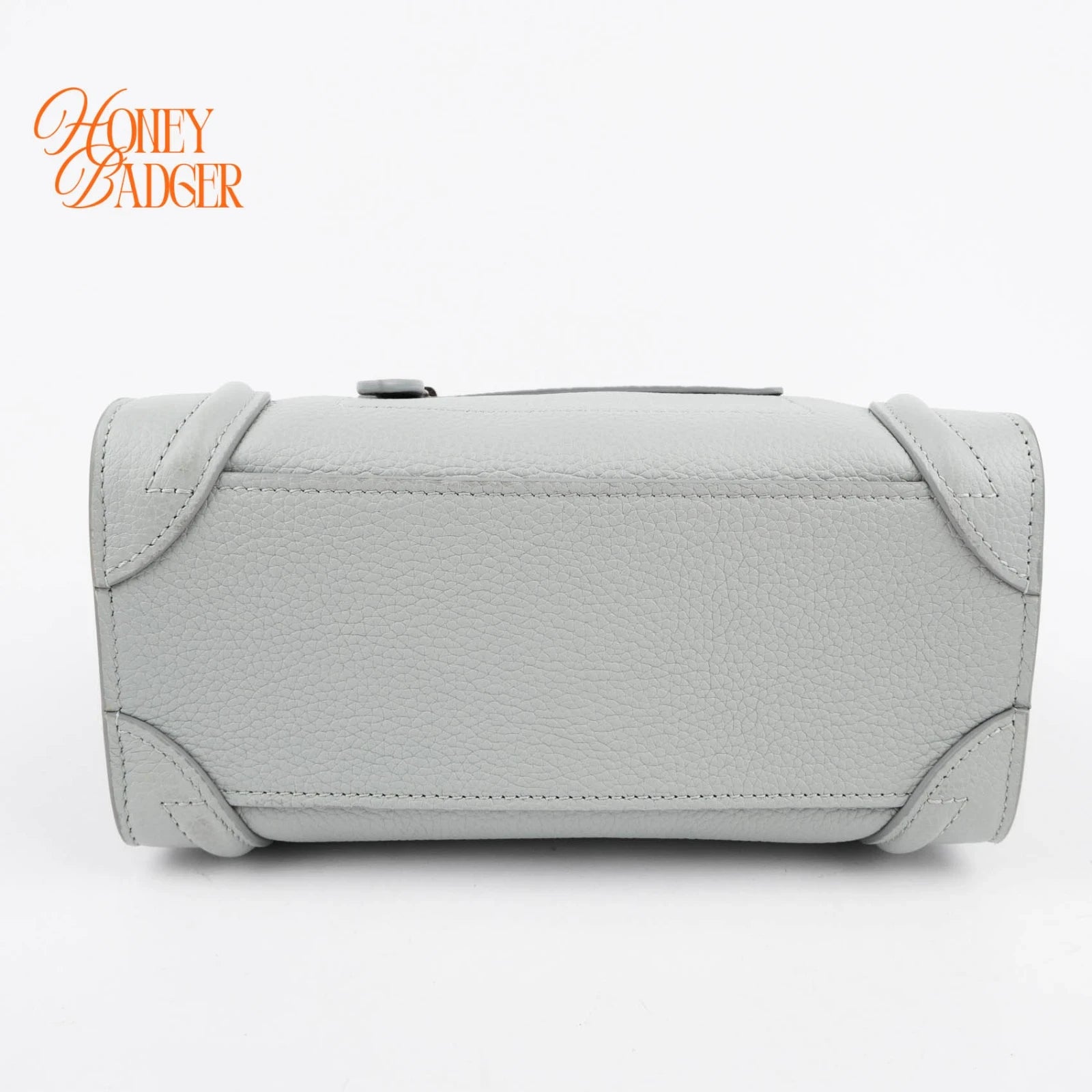 Celine Luggage Nano in gray leather, Grade A condition.