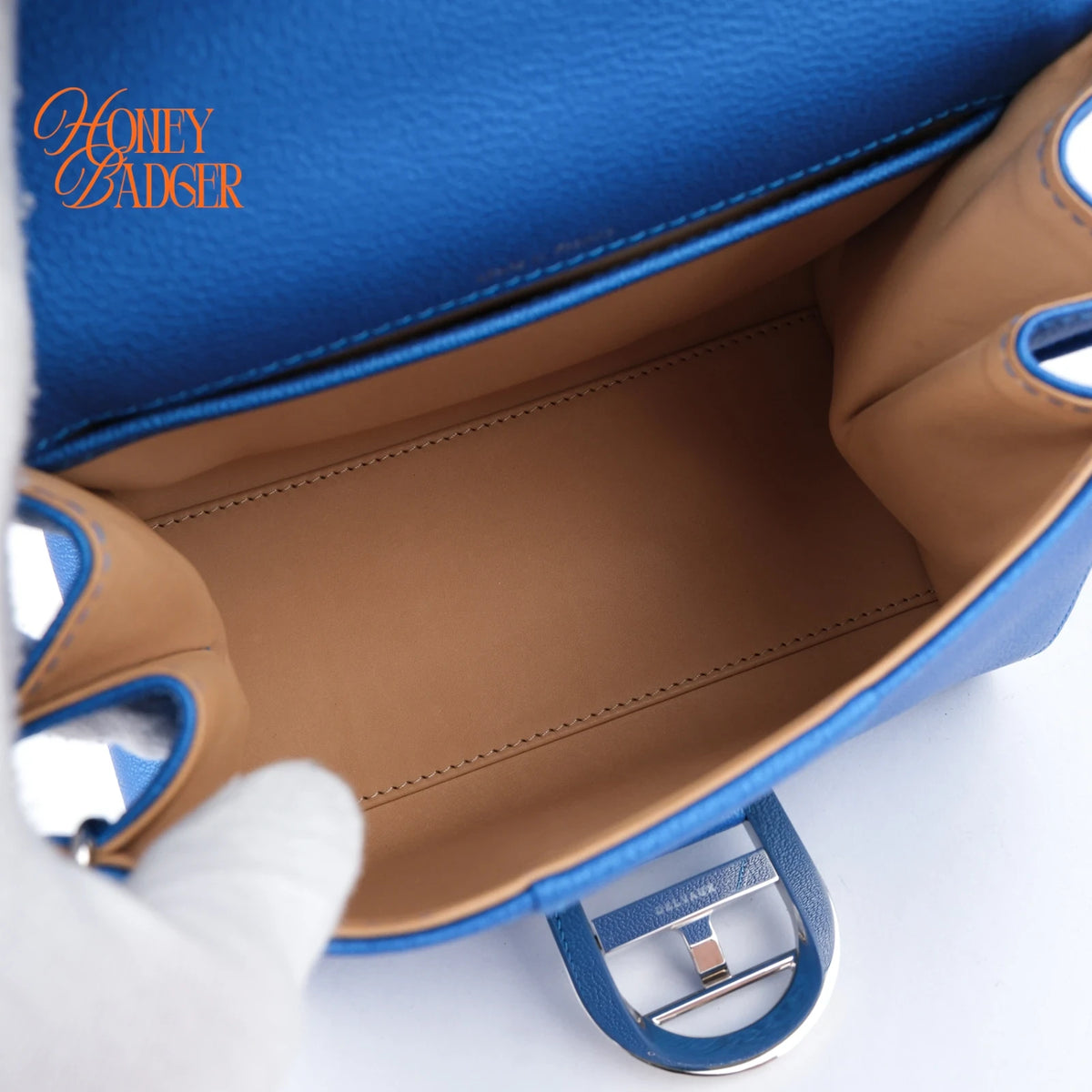Delvaux Brillant Mini Satin Electric Calfskin 2Way Handbag Shoulder Bag Rank AB