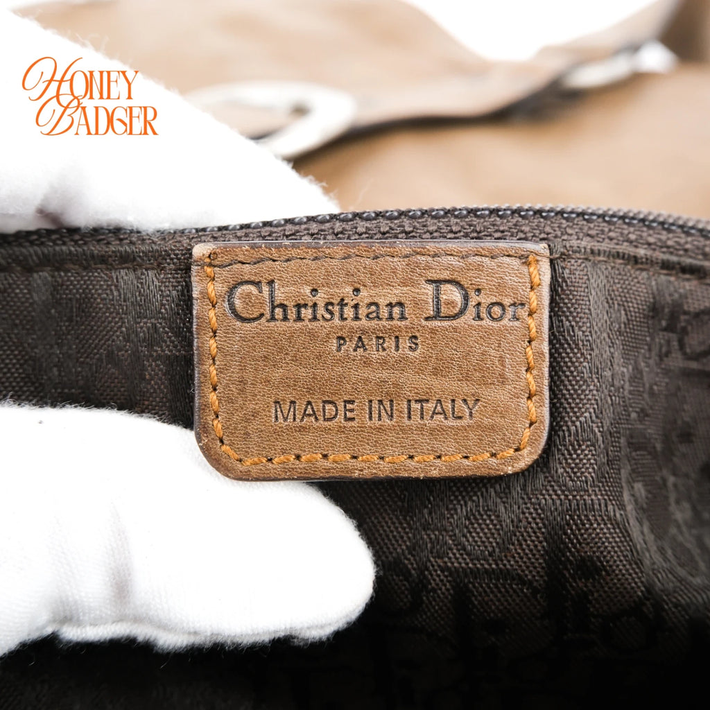 Dior Gaucho Vintage Leather Brown Rank B
