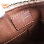 Louis Vuitton V Tote BB Monogram Brown 2Way Handbag K1740 Rank A