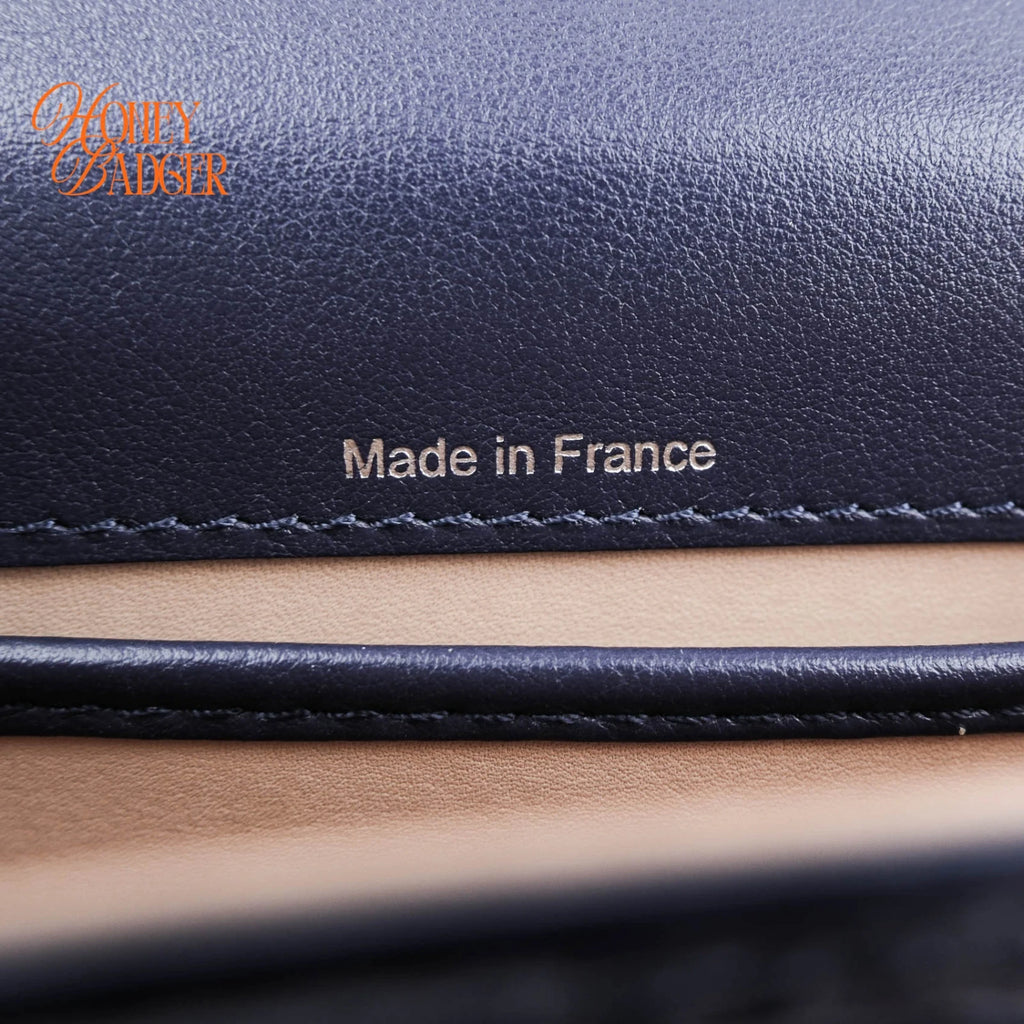 Delvaux Tempete Mini Blue Patent 2-Way Rank A