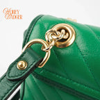 Gucci GG Marmont Small Green Leather Rank S