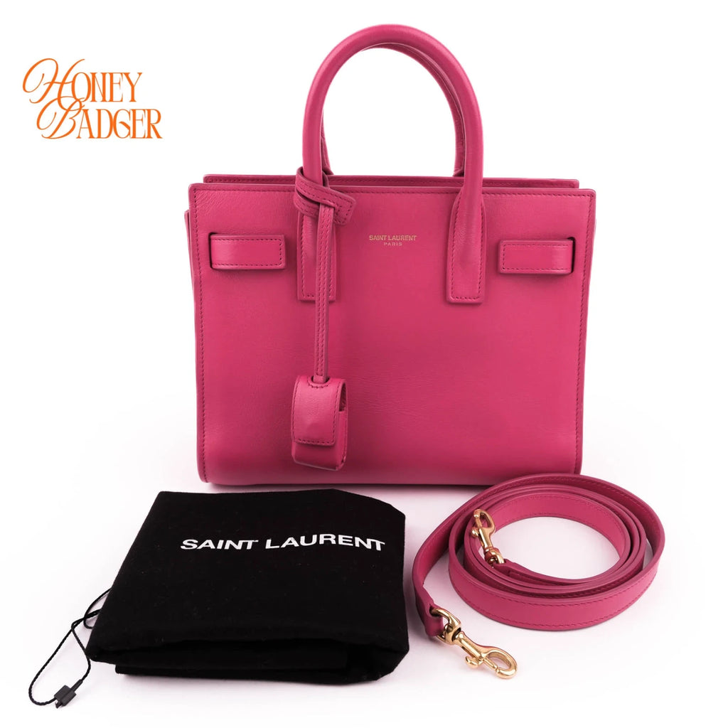 Saint Laurent Sac de Jour Nano Pink Rank A
