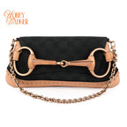 Gucci Horsebit GG Canvas Black/Brown Rank AB