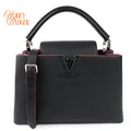 Louis Vuitton Capucines BB Taurillon Leather Navy Pink Edge Rank A