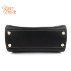Fendi Peekaboo Iconic Mini Leather Black/Yellow Stitch Rank A