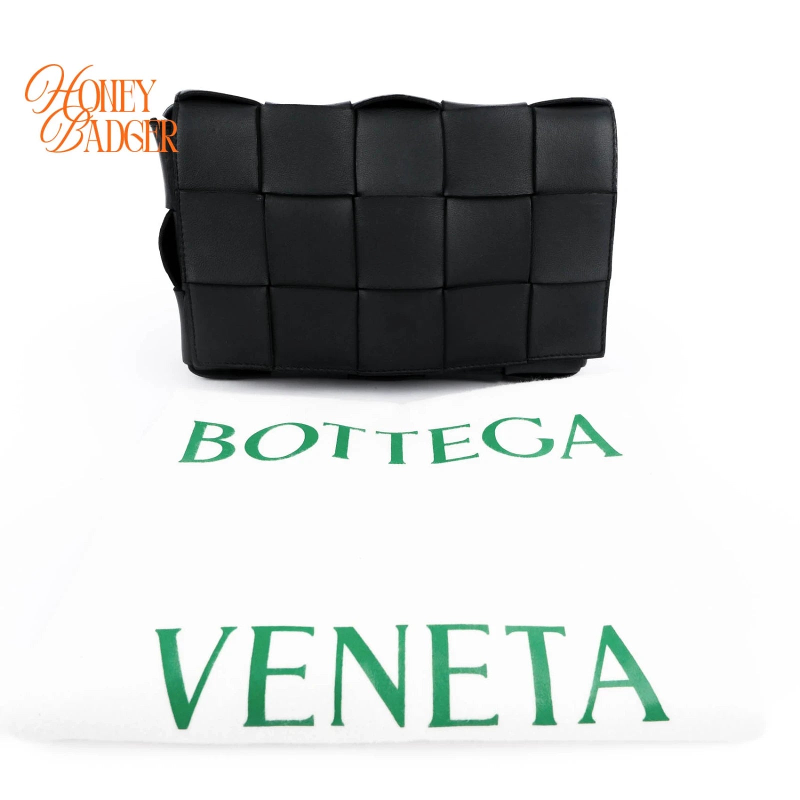 Bottega Veneta Cassette Intrecciato Black Grade A