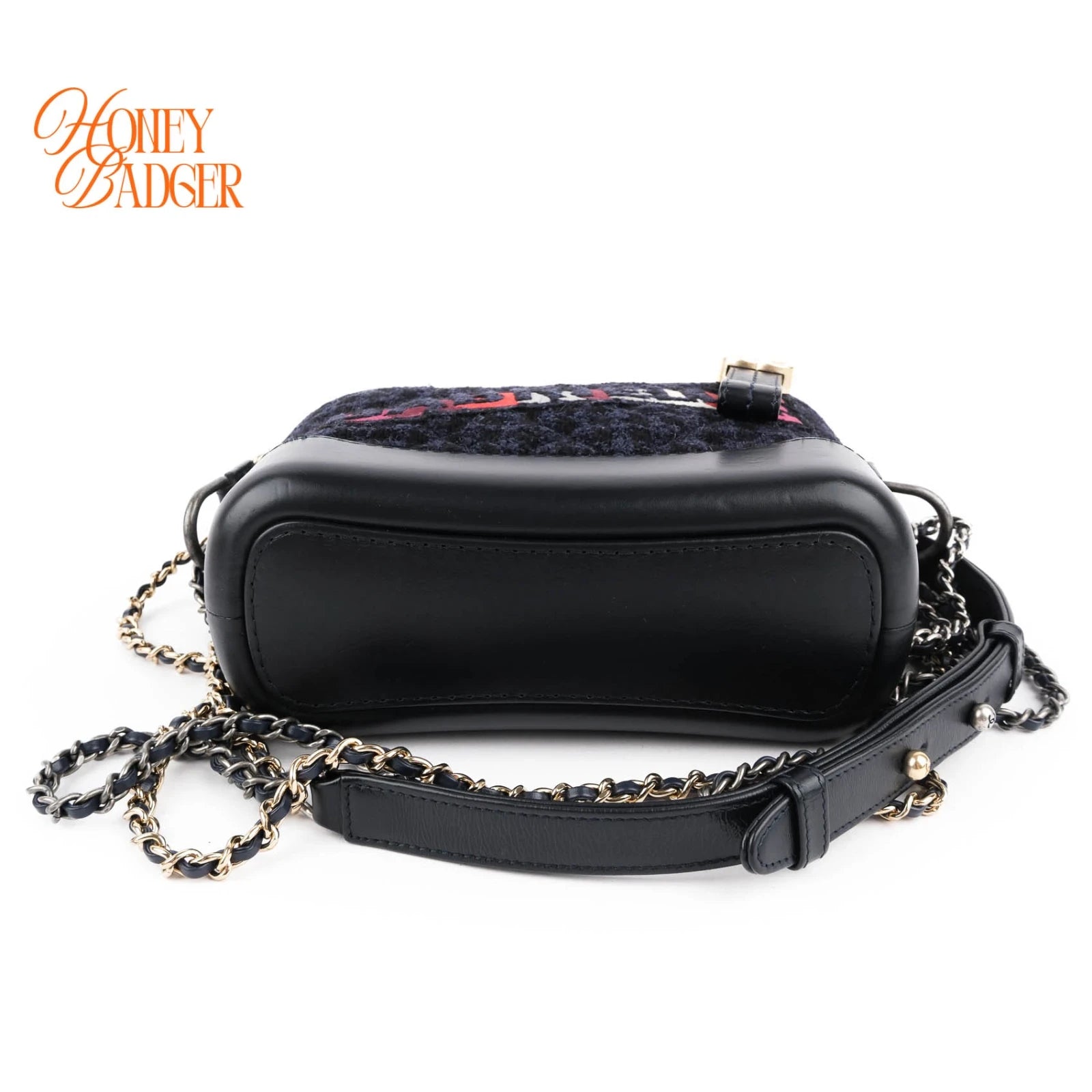 Chanel Gabrielle Hobo Small Navy Tweed Grade A
