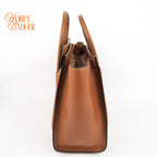 Celine Luggage Micro Smooth Calfskin Brown Gold Hardware Rank B