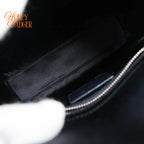 Dior Lady Dior Small Navy Satin Crystal Grade A