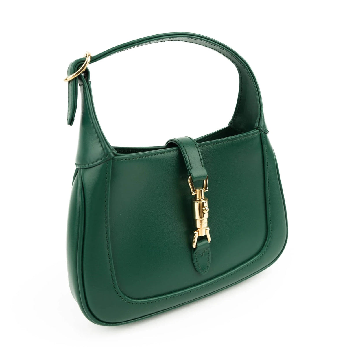 Gucci Jackie 1961 Mini Leather Emerald Green Gold Hardware Rank S
