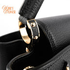 Louis Vuitton Capucines MM Black Leather Gold Hardware Grade A