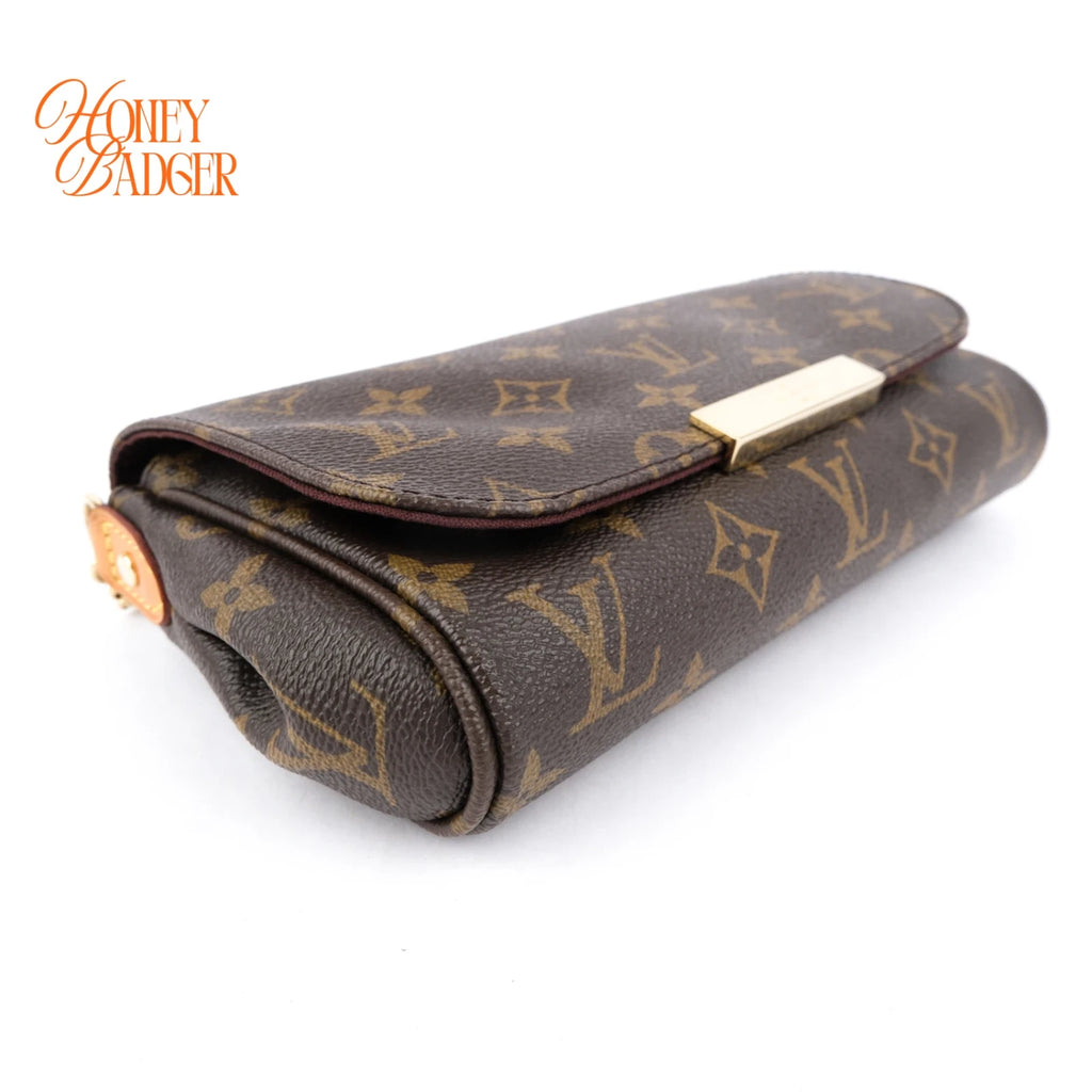 Louis Vuitton Favorite PM Monogram Canvas Shoulder Clutch Bag Rank A