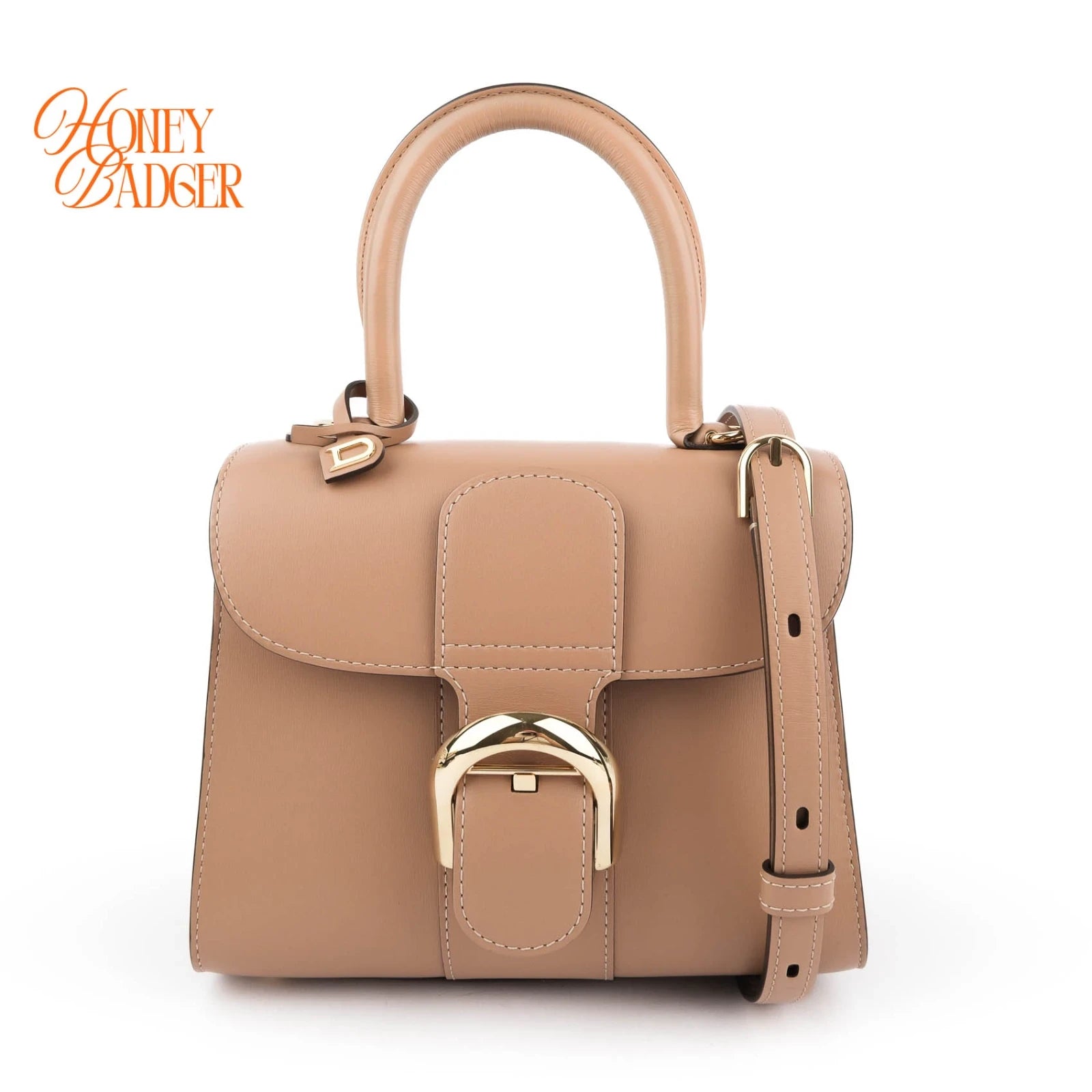 Delvaux Brillant Mini Smooth Leather Brown Rank A