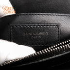 Saint Laurent College Medium Matelassé Leather Black Chain 2-Way Bag Rank A