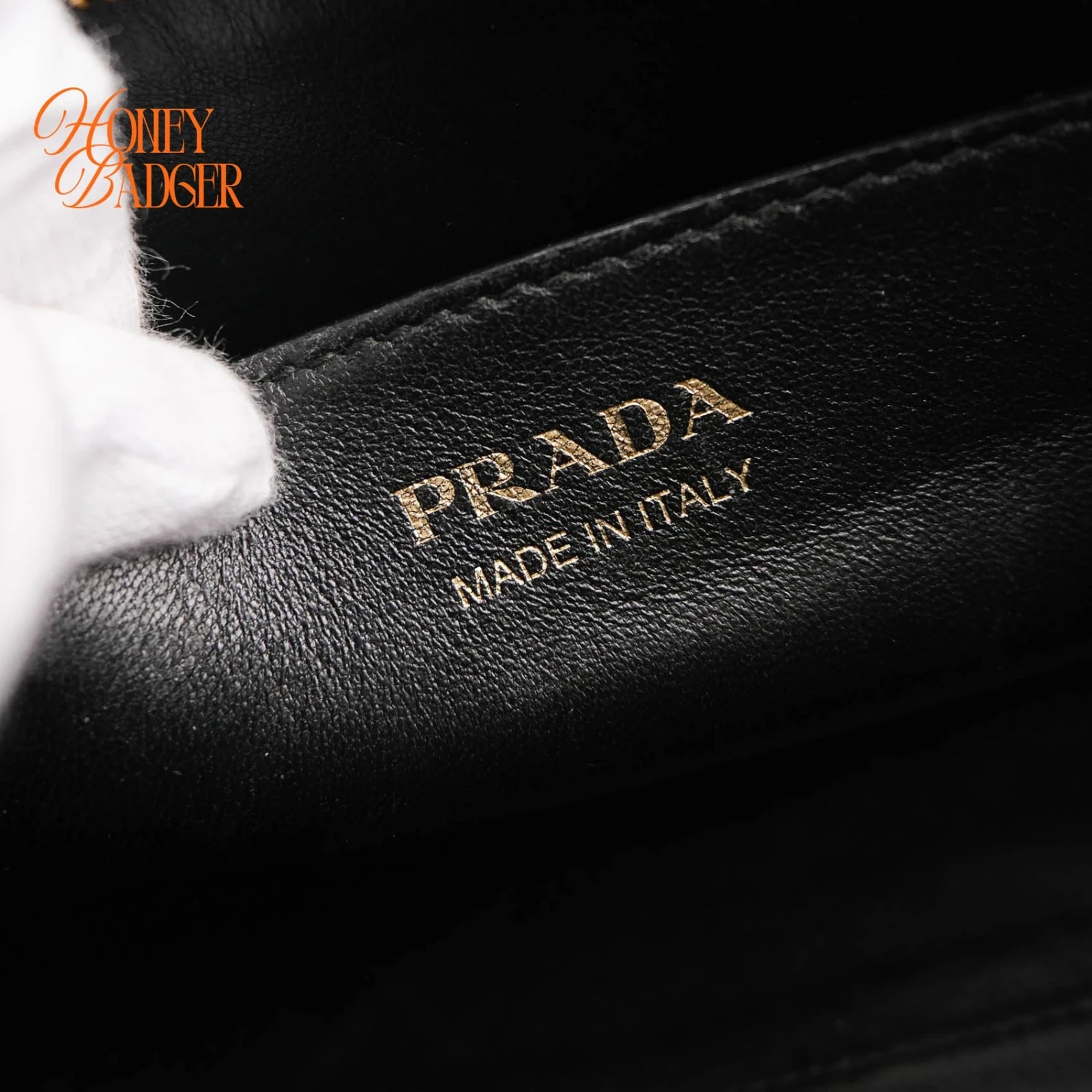 Prada Saffiano Camera Bag in black leather, Grade A condition.
