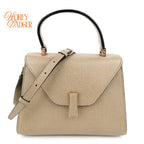 Valextra Iside Mini Millepunte Calfskin Beige Cachemire Gold Hardware Rank A