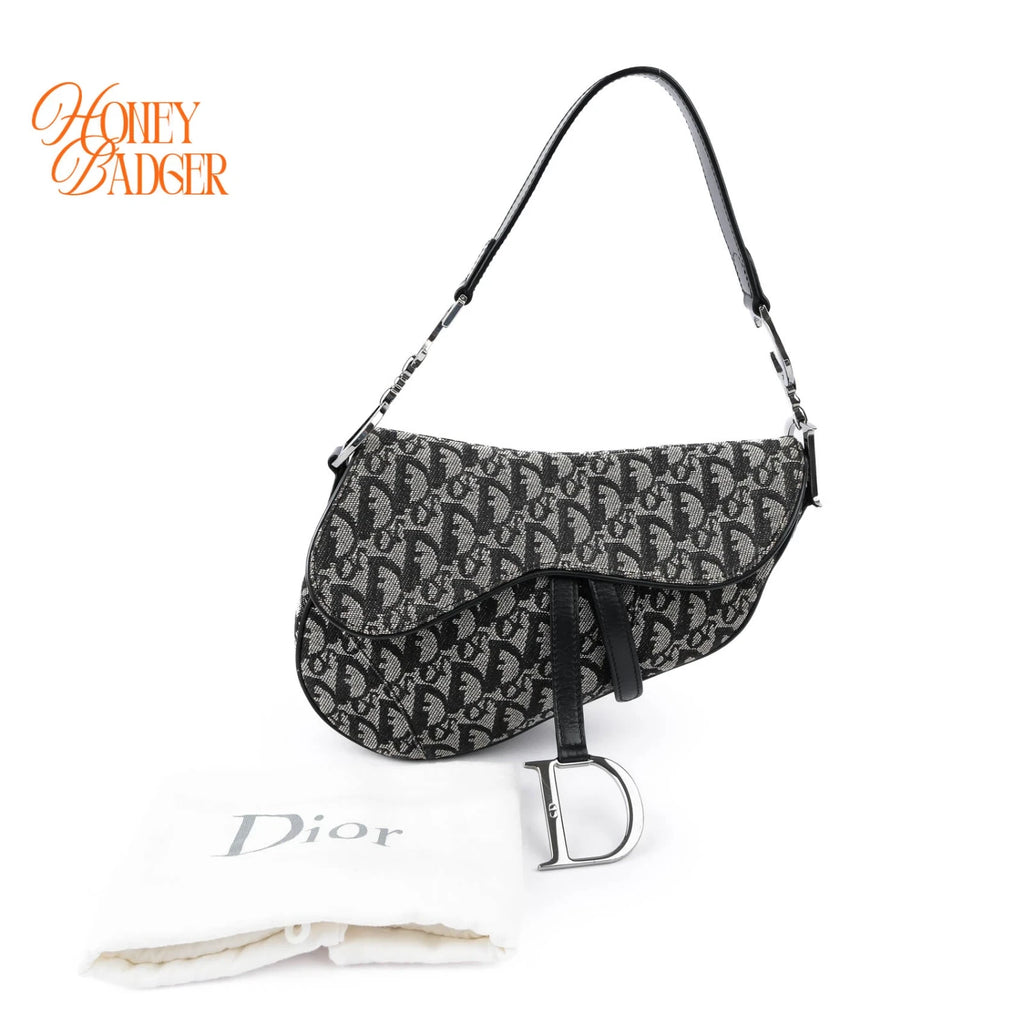 Dior Saddle Bag Oblique Black