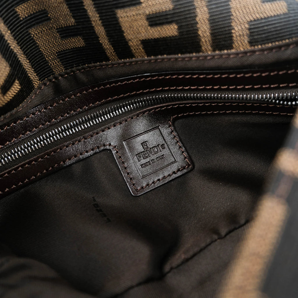 Fendi Baguette Zucca Canvas Brown Rank A