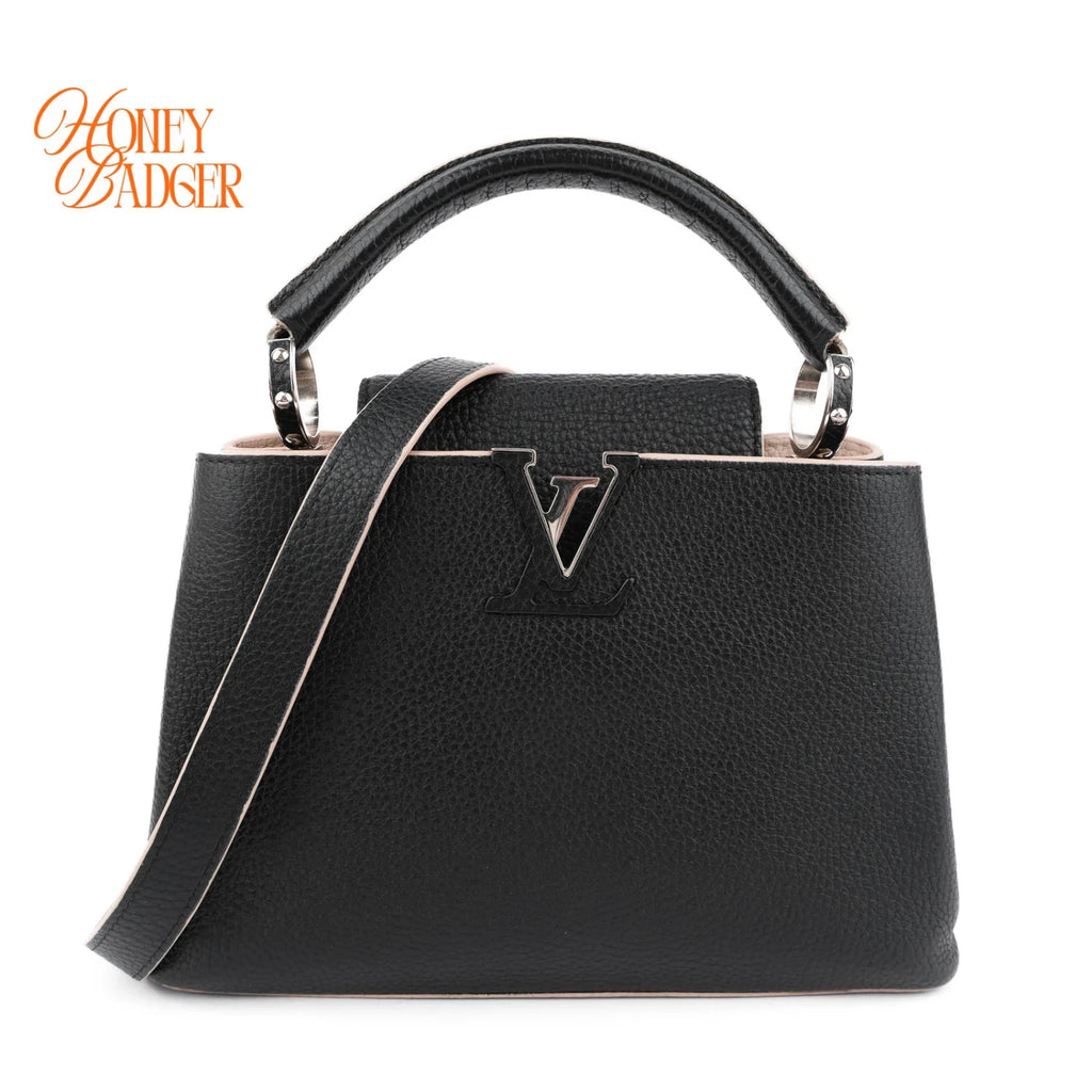 Louis Vuitton Capucines BB Leather Black Rank A