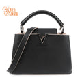 Louis Vuitton Capucines BB Leather Black Rank A