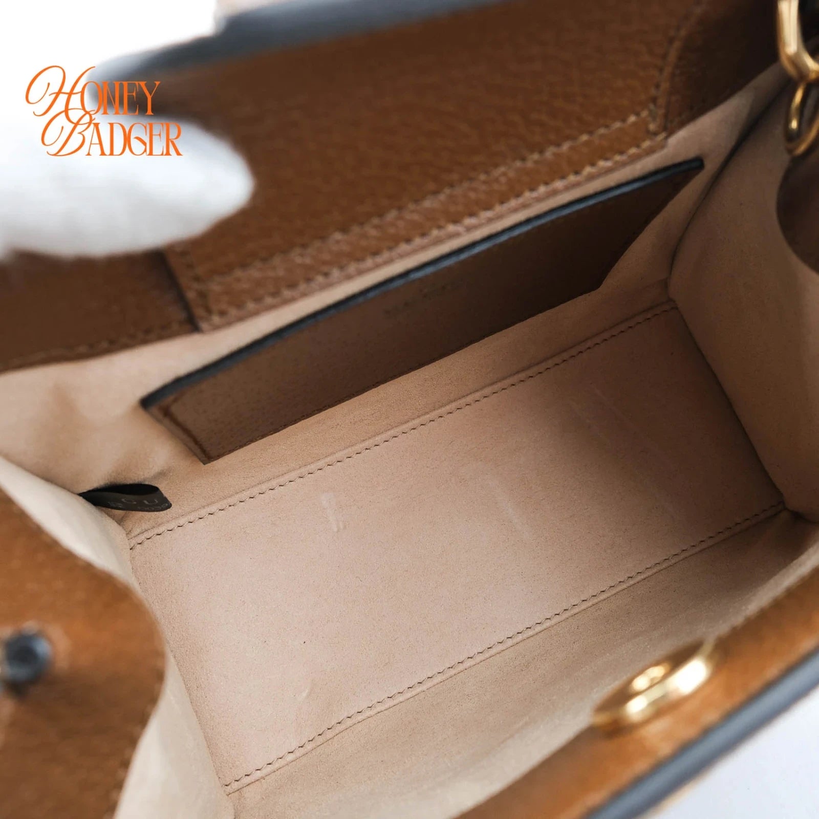 Gucci Diana Mini Leather Brown Rank S