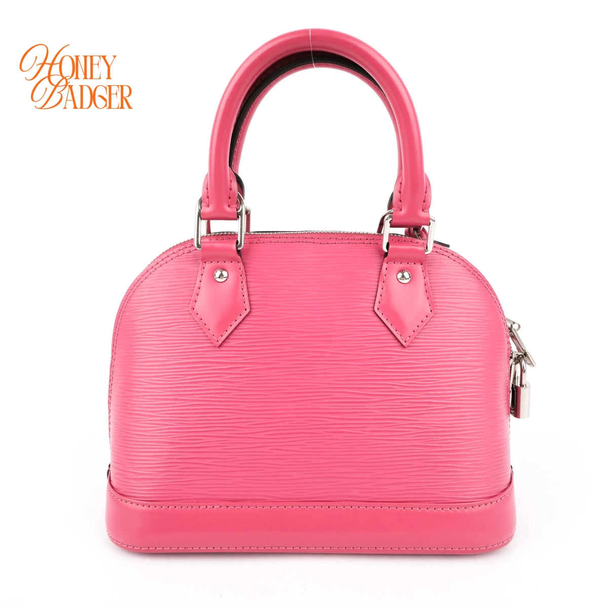 Louis Vuitton Alma BB Fuchsia Epi Leather 2-Way Bag Rank A