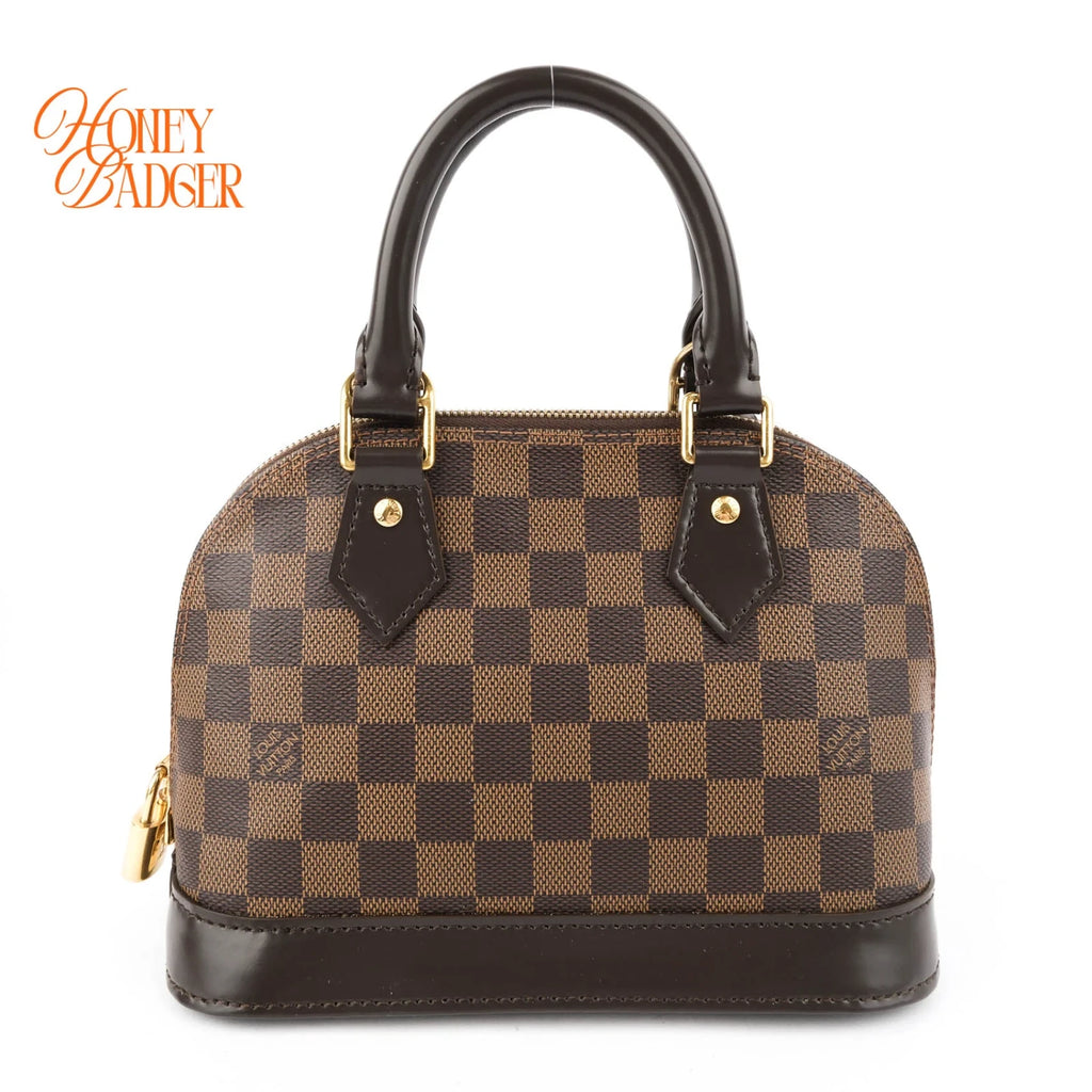 Louis Vuitton Alma BB Damier Ebene Canvas Rank A