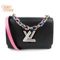 Louis Vuitton Twist MM Epi Leather Black Rank A